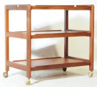 MID CENTURY DANISH INSPIRED TEAK BUTLERS TROLLEY