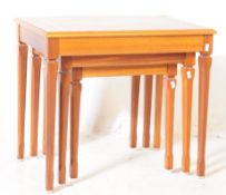 20TH CENTURY OAK NEST OF TABLES - LEGATE