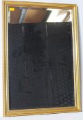 VINTAGE 20TH CENTURY GILDED FRAME & BEVELLED WALL MIRROR