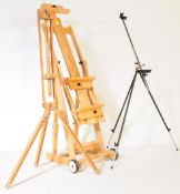 COLLECTION OF CONTEMPORARY ARTIST'S EASELS