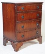 19TH CENTURY REVIVAL .BACHELORS MAHOGANY CHEST OF DRAWERS