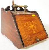 VICTORIAN MAHOGANY ARTS & CRAFTS STYLE COAL SCUTTLE