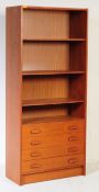 VINTAGE DANISH UPRIGHT BOOKCASE BY DOMINO MOBLER DENMARK