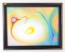 21ST CENTURY RUSSIAN EVGENY ABSTRACT ACRYLIC CANVAS PAINTING