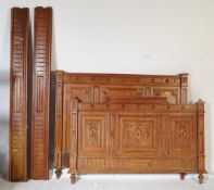 19TH CENTURY PROVINCIAL FRENCH CARVED OAK DOUBLE BED