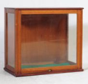 20TH CENTURY MAHOGANY & GLAZED DISPLAY CABINET