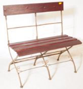 VINTAGE 20TH CENTURY FOLDING GARDEN BENCH