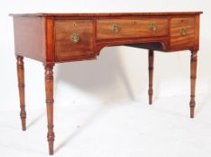 19TH CENTURY GEORGE III MAHOGANY WRITING TABLE DESK