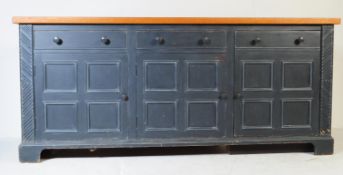 LARGE CONTEMPORARY CHALON FARMHOUSE OAK & ELM SIDEBOARD