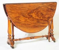 VICTORIAN 19TH CENTURY DROP LEAF GATE LEG TABLE