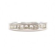 PLATINUM & DIAMOND HALF ETERNITY RING