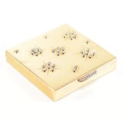 CARTIER - 18CT GOLD & DIAMOND COMPACT