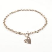 VINTAGE WHITE METAL NECKLACE CHAIN