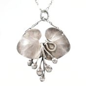 ARNOULD - SILVER ART NOUVEAU PENDANT NECKLACE