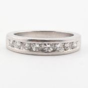 PLATINUM & DIAMOND HALF ETERNITY RING