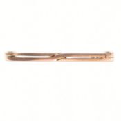 ANTIQUE 9CT ROSE GOLD BAR BROOCH