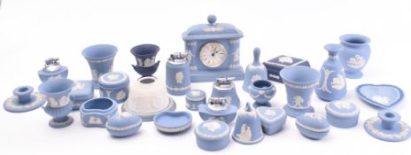 WEDGWOOD - COLLECTION OF VINTAGE BLUE JASPERWARE