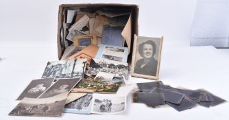 COLLECTION OF GB & EUROPE USED POSTAL COVERS, PHOTOS ETC.