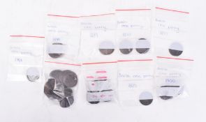 COLLECTION OF VICTORIAN COPPER ONE PENNY COINS