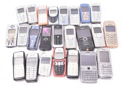 A COLLECTION OF RETRO EARLY 2000S MOBILE TELEPHONES