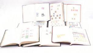 COLLECTION OF NINE ALBUMS OF GB & COMMONWEALTH STAMPS