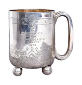 MICHAEL MILLS (BBC'S HEAD OF COMEDY 1967-1972) SILVER PRESENTATION CUP