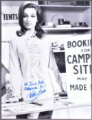 CARRY ON CAMPING (1969) - VALERIE LEON SIGNED 16X12