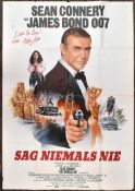 NEVER SAY NEVER AGAIN (1983) - ORIGINAL SIGNED ONE SHEET POSTER
