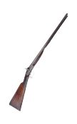 EARLY 19TH CENTURY SANDERS OF LOUGHBOROUGH DOUBLE BARRELLED SHOTGUN