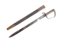 BRITISH PATTERN 1856 SAWBACK PIONEER SWORD - ROYAL NAVY