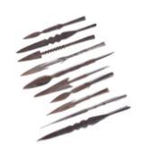 COLLECTION OF ASSORTED AFRICAN SPEAR HEADS