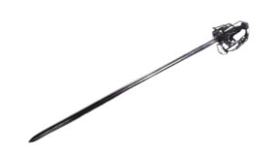 18TH CENTURY SCOTTISH INFANTRY OFFICERS BASKET HILTED SWORD
