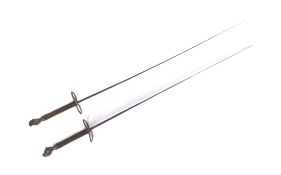 TWO 19TH CENTURY FENCING FOILS