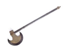 19TH CENTURY PERSIAN CEREMONIAL BATTLE AXE WITH CONCEALED BLADE