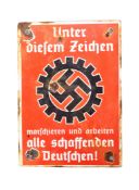 WWII SECOND WORLD WAR GERMAN BUS / TRAM STOP SIGN