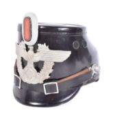 WWII SECOND WORLD WAR GERMAN TOWN POLICE SHAKO HELMET