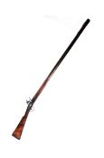 19TH CENTURY BRITISH MADE LONG MUZZLE-LOADING RIFLE