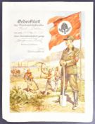 WWII SECOND WORLD WAR GERMAN RAD MEMBERSHIP CERTIFICATE