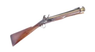 ARMS - 19TH CENTURY TWIGG OF LONDON BLUNDERBUSS W/BAYONET