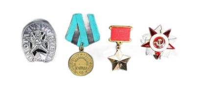 SET OF X4 SOVIET RUSSIAN MILITARY MEDALS
