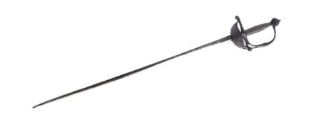 LATE 17TH CENTURY ENGLISH CUP HILT RAPIER SWORD