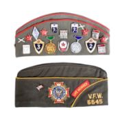 SOVIET RUSSIAN MILITARY CAP & AMERICAN VETERANS CAP