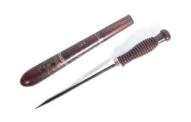 19TH CENTURY VICTORIAN POLICE TRUNCHEON WITH CONCEALED BLADE