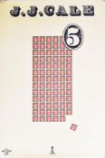 J. J. CALE - 5 - ORIGINAL VINTAGE PROMOTIONAL POSTER