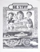STIFF RECORDS - BE STIFF - VINTAGE SHOP PROMO POSTER
