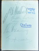FOOTBALL & CRICKET - 1940S / 1950S AUTOGRAPH ALBUM
