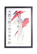DAVID BOWIE - ALADDIN SANE ROYAL MAIL ANNIVERSARY FRAME