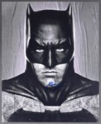 BATMAN VS SUPERMAN - BEN AFFLECK - AUTOGRAPHED BATMAN PHOTOGRAPH