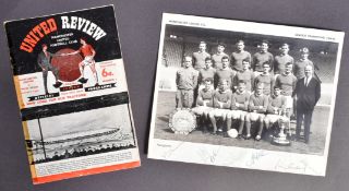 MANCHESTER UNITED - 1964-65 SEASON - SQUAD AUTOGRAPHED 8X10