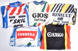 CYCLING - COLLECTION OF VINTAGE 1980S AUSTRALIAN CYCLING TOPS